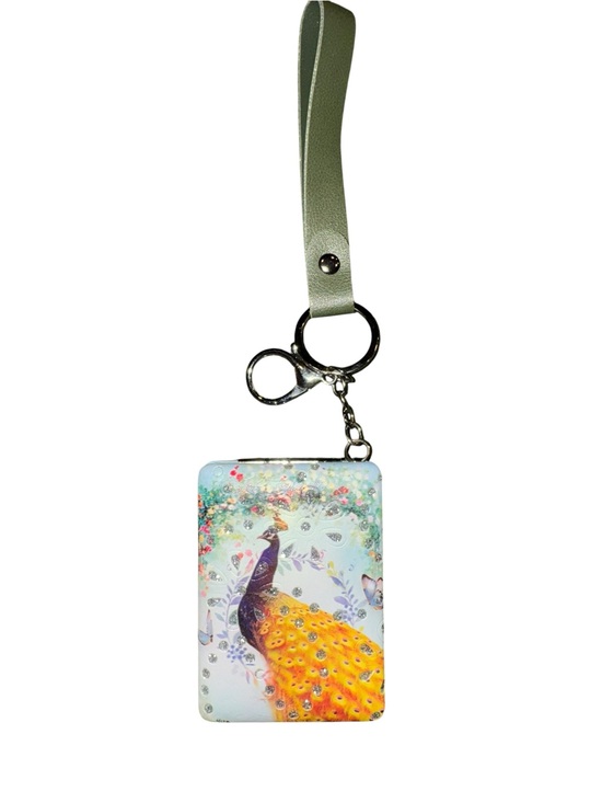 Accessories - Peacock compact mirror